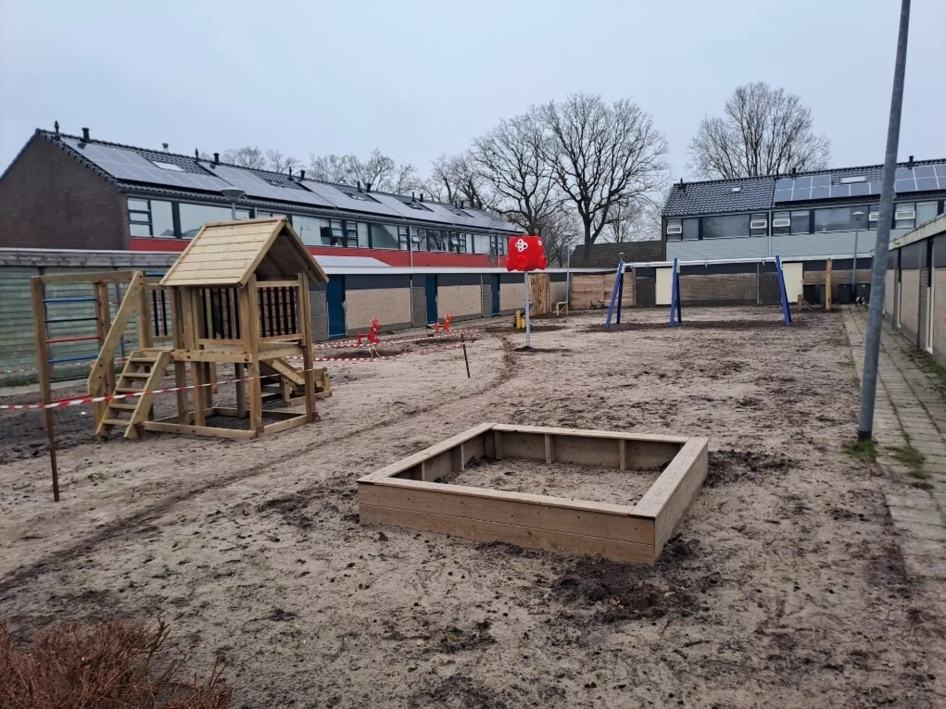 Tijdens de renovatie